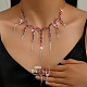 Collane con ciondolo in lega di polpo e strass e set di orecchini pendenti&nbsp;FS-WG9BFDE-02-1