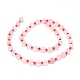 Natürlichen Rosenquarz Perlen Stränge G-O201B-24-2