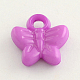 Breloques de papillon en acrylique opaque SACR-Q099-M77-2