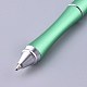 プラスチック製のビーズのペン  シャフト黒インクボールペン  DIYペンの装飾用  淡緑色  157x10mm  中棒：2mm AJEW-L082-B07-4