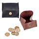Wadorn® 2pcs porte-monnaie en cuir de vachette 2 couleurs DIY-WR0001-69-1