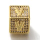 Perline in ottone zirconi&nbsp;KK-Q818-01V-G-1