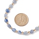 Collier de perles de pierres précieuses naturelles et de pépites d'hématite synthétique avec 304 fermoir en acier inoxydable pour femme NJEW-JN04115-5