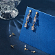 BENECREAT 18 PCS Brass 18k Gold Plated Brass Star Earrings KK-BC0011-14-4