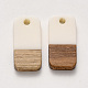 Colgantes de resina y madera de nogal RESI-S384-008A-A07-2
