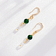 SUPERFINDINGS 20Pcs Brass Earring Hooks Hypoallergenic Nickel Free Lead Free Cadmium Free Earring Supplies Jewelry Making Findings KK-FH0001-24-6