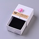 Anello box di monili di cartone CON-WH0068-74C-06-2