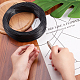PandaHall 200yards/roll Garden Twist Ties 1mm Training Wire Black Metallic Twist Cable Cord Wire Ties Reusable Fastening for Party Candy Bags Garbage Bags MW-PH0001-01B-3