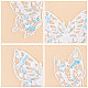 Gorgecraft 12 шт. 2 стильные бабочки лазерный эффект аппликации с блестками PATC-GF0001-10-6