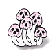 Mushroom Skull Enamel Pin Alloy Badge for Backpack Clothes JEWB-H006-02EB-1