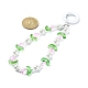 Porte-clés pendentif en perles de verre transparent tulipe KEYC-JKC00493-4