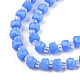 Chapelets de perles en verre opaque de couleur unie GLAA-N052-04-A16-3