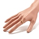 銅線巻き指輪  男性女性のための真鍮ビーズリング  ライトゴールド  usサイズ10 1/2(20mm) RJEW-JR00421-3