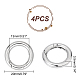 Unicraftale 4pz 304 anelli per cancello a molla in acciaio inox STAS-UN0041-71-3