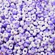 Perles de rocaille en verre peintes à cuisson bicolores&nbsp;SEED-C003-01G-3