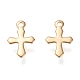 304 Stainless Steel Tiny Cross Charms STAS-K195-16G-1