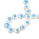 Perlas naturales de esmalte de concha de agua dulce SHEL-N026-194-03A-4
