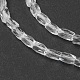 Transparent Glass Beads Strands GLAA-P035-5x3mm-B01-3