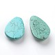 Dyed Natural Howlite Teardrop Cabochons G-F258-03-3