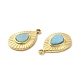 Natural Turquoise Teardrop Charms STAS-J401-VC664-3