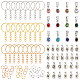 Kits de fabrication de porte-clés à breloque lettre bricolage arricraft DIY-AR0002-16-1