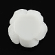 樹脂カボション  艶消し  花バラ  ホワイト  20x20x10mm X-CRES-S207-01-2