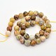 Faceted Round Natural Crazy Agate Beads Strands G-E302-064-10mm-2