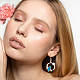 ANATTASOUL 3 Pairs 3 Colors Resin Flower & Enamel Cat & Rhinestone Star Dangle Earrings EJEW-AN0001-88-6