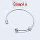 Eco-Friendly 316 Surgical Stainless Steel Cuff Bangle Making STAS-I078-02P-NR-3