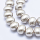 Cuentas de perlas de concha de electrochapa BSHE-G006-04M-3