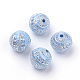 Perles acryliques plaquées X-PACR-Q115-18-1