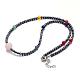 Gemstone Beaded Bracelets/Necklaces NJEW-JN01705-02-1
