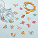 arricraft 40 Pcs Colorful Butterfly Dragonfly Charms RESI-AR0001-15-5
