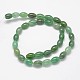 Ovales hebras naturales perlas aventurina verde G-P107-05-2