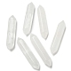 Olycraft 6pcs cristal de quartz naturel pas de perles de troudouble point terminé G-OC0004-04-1