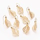 Brass Earring Hooks KK-O115-09G-2