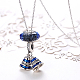925 Sterling Silver Pendant Necklaces NJEW-BB18231-4