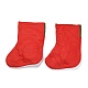 Tela colgando calcetín de navidad HJEW-B003-09-2