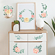 Blumen-PVC-wasserdichte dekorative Aufkleber DIY-WH0404-012-6