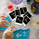 OLYCRAFT 9pcs 1.6x1.6 Inch Cross Stickers Crucifixion Stickers Self Adhesive Gold Metal Stickers Text Metal Stickers Energy Stickers for Scrapbooks DIY Crafts Phone Decoration DIY-WH0450-071-4