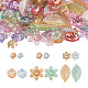 Craftdady 300pcs 6 capuchons de perles acryliques transparents de style TACR-CD0001-03-2