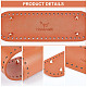 SUPERFINDINGS 4 Colors PU Leather Bag Nail Bottoms Oval Flat Bag Bottom Crochet Bag Bottom Pad Shaper Base with Holes Rivet for DIY Purse Making Handbags Accessories FIND-WR0005-55-4