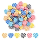 120pcs 6 couleurs perles d'argile polymère faites à la main CLAY-YW0001-62-1