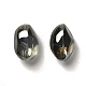 Plaqué plein arc-en-verre de cristal ovales brins de perles EGLA-F026-A02-3