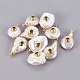 Colgantes naturales de perlas cultivadas de agua dulce PEAR-F008-31G-02-1