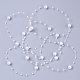 Abs Kunststoffimitation Perlen Perlenbesatz Girlandenstrang SACR-T354-01H-2