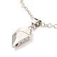 Наборы ожерелий с подвесками в форме сердца из сплава NJEW-B081-08A-9