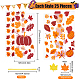 Sacs de bonbons en plastique rectangle benecreat pour le jour de thanksgiving CON-BC0007-06-2