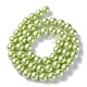 Umweltfreundliche runde Perlenstränge aus gefärbtem Glasperlen HY-A002-8mm-RB065-2