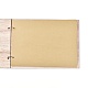 木製の結婚式のゲストブックのメモ帳  結婚式の装飾のため  中空の葉と単語のゲストブックと長方形  バリーウッド  20x28x0.78cm  約20枚/ pc AJEW-M206-20-3
